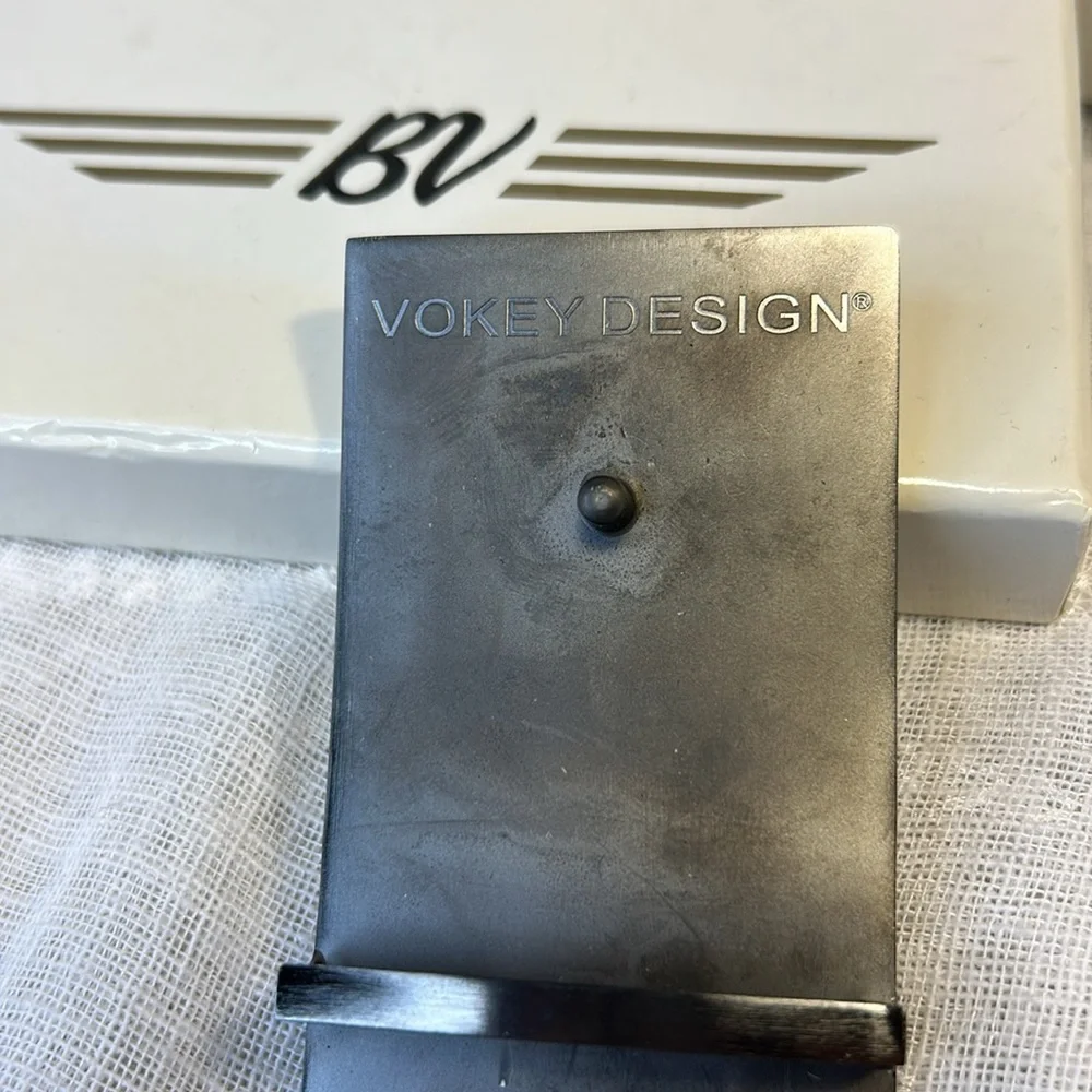 New in Box Titleist Bob Vokey belt buckle dark stainless steel